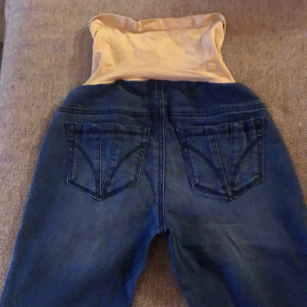 Indigo Blue Skinny Maternity Jeans XS